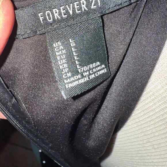 Forever 21 Black Sequin Long Sleeve Mini Party Dress Women’s Size Large L - Picture 5 of 8